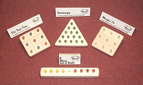 Wooden Peg Board Games