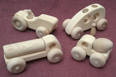 wooden toy zoom cars