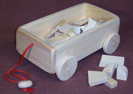 wooden toy wagon
